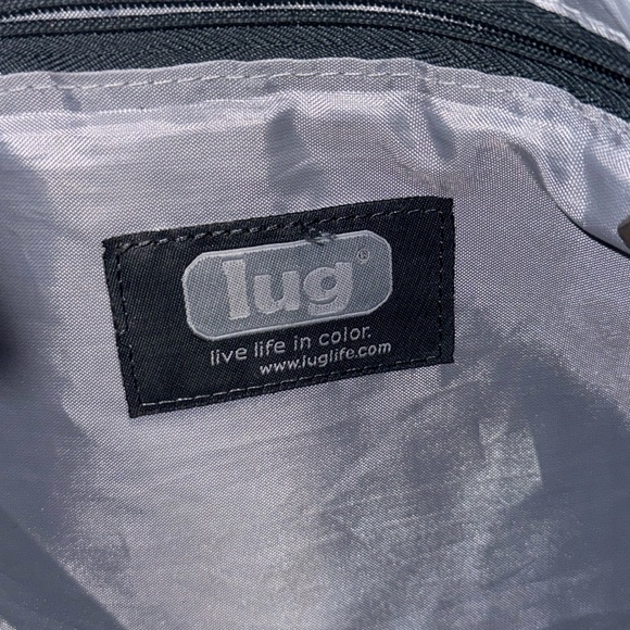 LUG GRAY CROSSBODY/MESSENGER BAG W BOTTLE HOLDER KEY FOB LOTS OF POCKETS - Picture 4 of 14